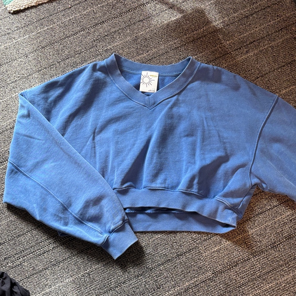 SOLD - Blue Arie Offline Cropped Shirt